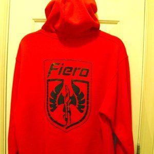 Red Pontiac Fiero Logo Sweatshirt size Medium